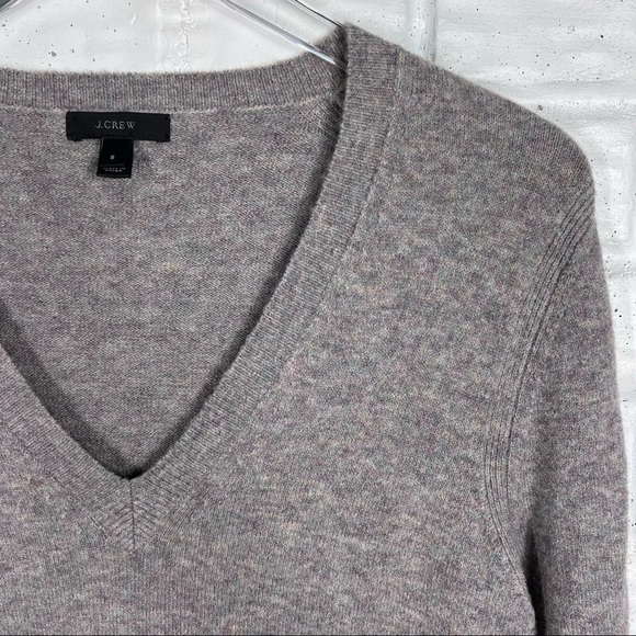 J.CREW Merino Wool | Alpaca blend v-neck sweater with pockets - Picture 2 of 8